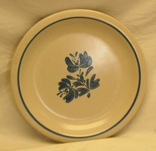 Yorktowne Pfaltzgraff Small Salad Plate Blue Floral Smooth Blue Trim China - £13.44 GBP