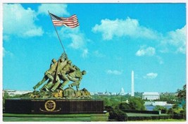 Virginia Postcard Arlington Iwo Jima Statue Marine Corps War Memorial - $2.19