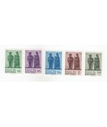 Katanga, Lot of 5 Stamps, 1961 Traditional Art - Coated Fiber Paper - $10.84