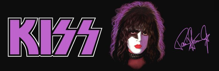 KISS 9 x 3 Inch Paul Stanley Solo Album Glossy Custom Bumper Sticker - $10.50