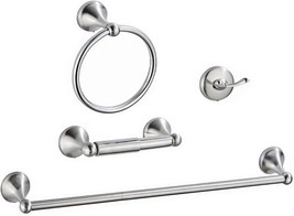 Four Piece Bathroom Hardware Set, Including A 14/24 Towel Bar For The Bathroom, - £27.70 GBP