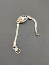 Kids Solid Silver Micky Mouse Bracelet Charm Chain  5&quot; Birthday Gift Boy... - $35.63
