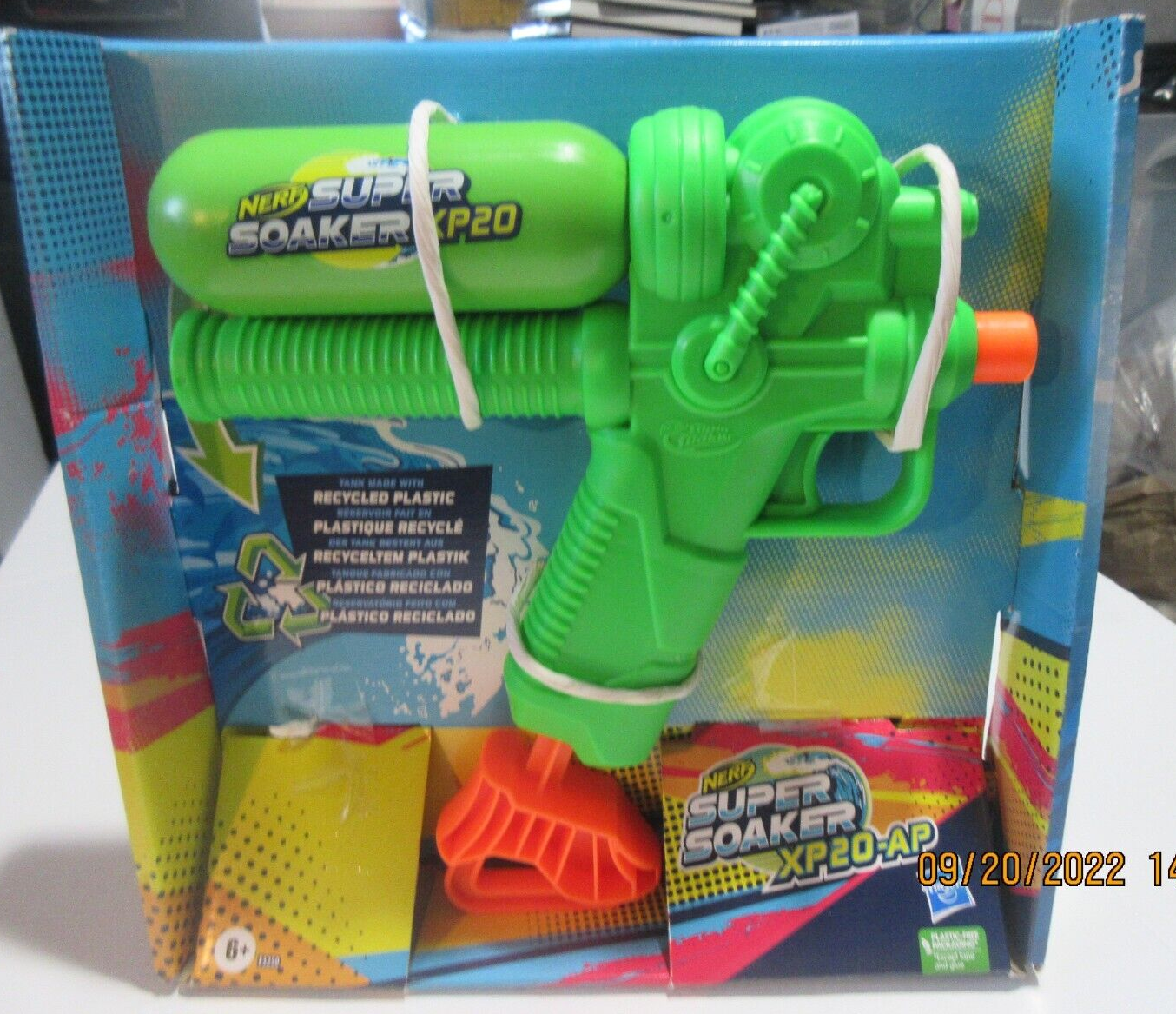 Nerf Super Soaker XP20-AP Hasbro 2021 Water Gun Toy Air Pressurized - $9.49