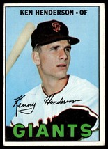 1967 Topps #383 Ken Henderson Mid-Grade - £4.54 GBP