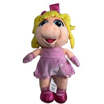 Disney Store Miss Piggy Muppet Babies Plush Pig Pink 12&quot; Soft Toy Stuffed Animal - £7.74 GBP