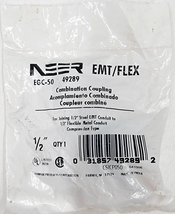 Neer 1/2&quot; EMT to Flex Screw In Combination Compression Coupling - 49289  - £6.16 GBP