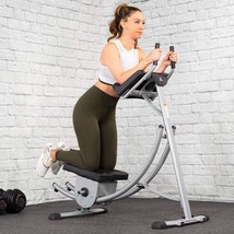 XtremepowerUS Abs Abdominal Exercise Machine Ab Work Out Crunch Roller Fitness - £238.95 GBP