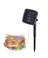 2PCS 22M IP65 Solar Panel Copper String 200LED Fairy Lights Christmas Ne... - $38.00