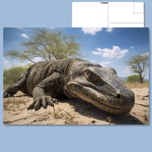  &quot;Island Behemoth: The Powerful Stance of the Komodo Dragon” Postcard - £4.74 GBP