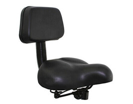 PREMIUM 10&quot; Long Vinyl Beach Cruisers Saddle W/Back Rest 350 In Black OR... - £36.29 GBP