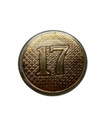 WWII, 17th REGIMENT, NEW YORK NATIONAL GUARD, PLASTIC COLLAR DISK, ENLISTED - $15.00