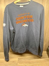 Nike NFL Training Property of Denver Broncos Men&#39;s Large Navy Blue Sweat... - £19.46 GBP