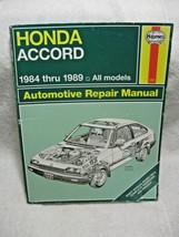 Haynes #1221 1984-1989 Honda Accord All Models Repair Manual-2Dr-4Dr-Automatic - £13.59 GBP