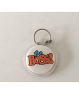 Vintage The Boss round acrylic key ring key holder keychain - $409.87 MXN