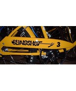 1 Large Black SLINGSHOT 3 Chainguard Decal fit Huffy Muscle Bike Bicycle... - £15.63 GBP