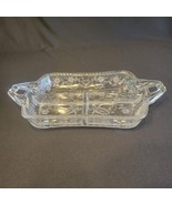 Vintage 1940s New Martinsville Glass Company Prelude Etched Divided Reli... - $255.62 MXN