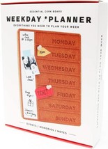 New Cork Whiteboard Weekly Planner Office Desk Organizer Pin Board Free Shipping - £20.35 GBP