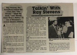 Talking’ With Ray Steven Vintage Half Page Magazine Article - £3.69 GBP