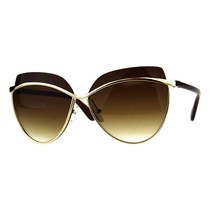 Womens Sunglasses Unique Overlap Lens Designer Style Shades UV 400 - £9.55 GBP