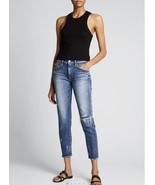 Moussy Vintage Kenwood Skinny Jeans In Blue Distressed $350, Sz 24, NWT! - $208.38 CAD