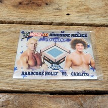 2008 Topps Wwe Heritage Hardcore Holly Vs. Carlito Sp Ringside Relics Mat Card! - £3.92 GBP