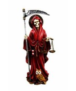 Red Robe Holy Death Santa Muerte Day of The Dead Figurine Symbol Of Love... - £34.60 GBP