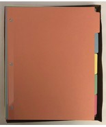 LOT OF 36 SETS IN BOX AVERY Write-On Plain 5 Tab Assort Dividers For Rin... - €43,19 EUR