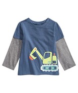 First Impressions Infant Boys Printed Layered Look T-Shirt,Dusk Haze,3-6... - £9.48 GBP