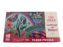 Lisa Houck 1953 Landscape With Visitors Floor Puzzle NEW Pomegranate Kid... - $29.69