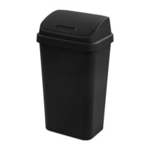 Kitchen Trash Can 13 Gallon Garbage Can Black Waste Basket Organization New - £16.74 GBP