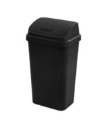 Kitchen Trash Can 13 Gallon Garbage Can Black Waste Basket Organization New - £16.17 GBP