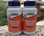*2* NOW Mushroom Immune Renew 90 Veg Capsules Immune System Support Exp ... - $23.50