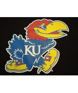 NCAA University of Kansas Jayhawks Graphic Print Logo Black T Shirt XL - £11.86 GBP