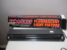 Spencer Gifts Black Light Fixture w/Bulb Tested Works Fluorescent 18&quot; Co... - £16.07 GBP