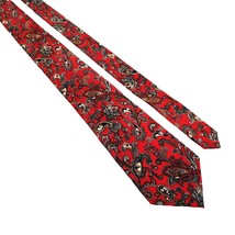 Balancine Mickey Disney Tie Works Mens Necktie Tie Paisley Designer Power Red - £22.49 GBP