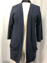 J. Jill Pure Jill Women&#39;s Cardigan Blue 3/4 Length Sleeve Size XS - $23.51