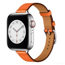 High quality Leather loop Band Apple Watch Band 6 S love orange  38mm or 40mm or - £11.95 GBP