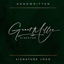 Custom Logo Handwritten Signature Logo Design Watermark - £15.34 GBP