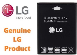 Genuine LG BL-40MN Battery (C395, Xpression C395, Rumor Reflex, &amp; More) - £5.34 GBP