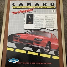 1982 Chevy Camaro Z28 Red Car Photo Chevrolet Vintage Print Ad - $11.00