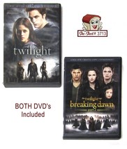 Twilight and Twilight Breaking Dawn (part 2) - DVDs Horror Movies used - £11.92 GBP