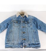Route 66 Denim Jacket Youth Small 6/7 Faux Fleece Lined Quilted Sleeves ... - £7.67 GBP