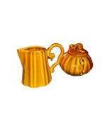 Style Eyes by Baum Bros. Creamer &amp; Sugar Bowl Brown Vintage EUC - $27.38 CAD