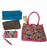 Montana West Purse &amp; Wallet Conceal &amp; Carry Matched Set NEW Pink Paisley... - $149.24