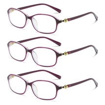 3 PK Womens Blue Light Blocking Reading Glasses Readers for Computer Pap... - $10.79