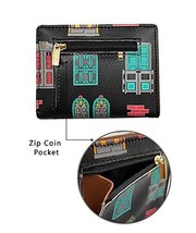 Black Faux Leather Unisex Card Holder Wallet Purse Batua Gift Rakhi - $616.20 MXN