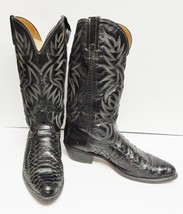 Vintage Acme Western Cowboy Boots USA Black 9.5 EW - $78.00