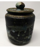 Artist Signed Original Art Pottery Jar Covered Canister Vase Old Vintage... - $1,294.68 MXN