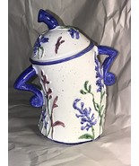 Angry Ceramic Canister Hands on Hips Sassy Shaped Lidded Sugar Bowl 6&quot; - $12.38