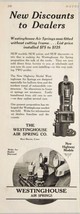 1926 Print Ad Westinghouse Air Springs for Balloon Tires on Autos New Haven,CT - £12.51 GBP